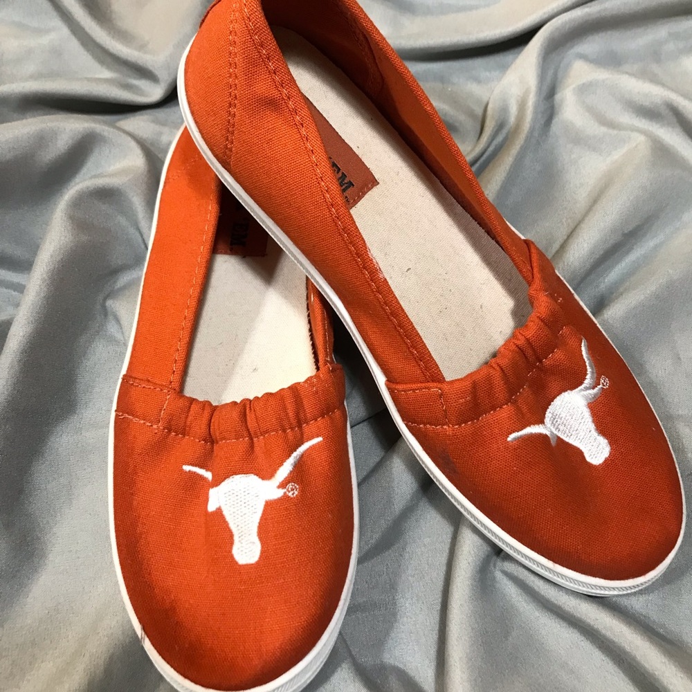 Texas Longhorn ladies shoes- size 7. Hook ‘em horns!